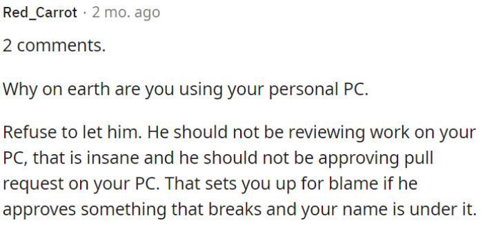 11.Let the manager review work on the personal PC