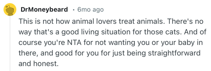 “There's no way that's a good living situation for those cats.”