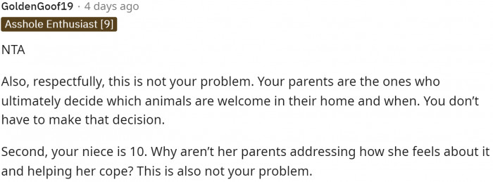 First comment basically says that OP is NTA and that it's not their problem.