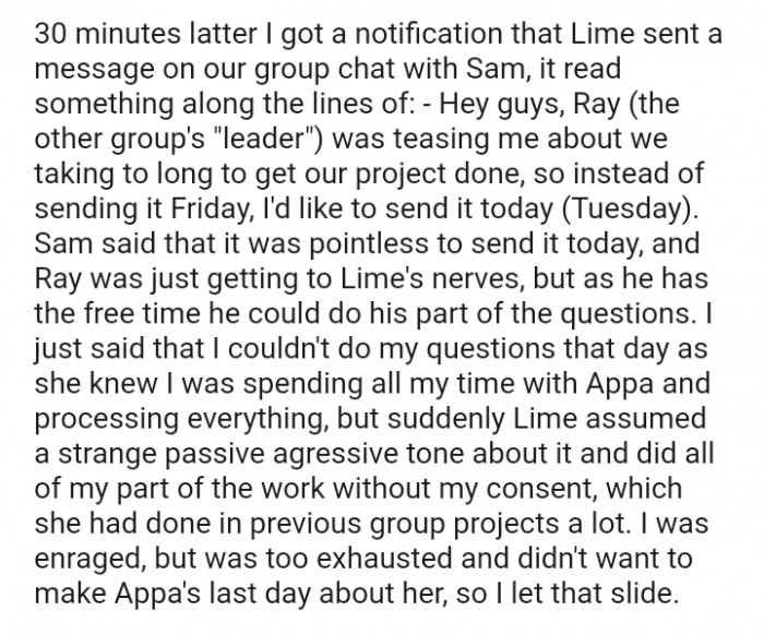 She Knew I Was Spending All My Time with Appa and Processing Everything