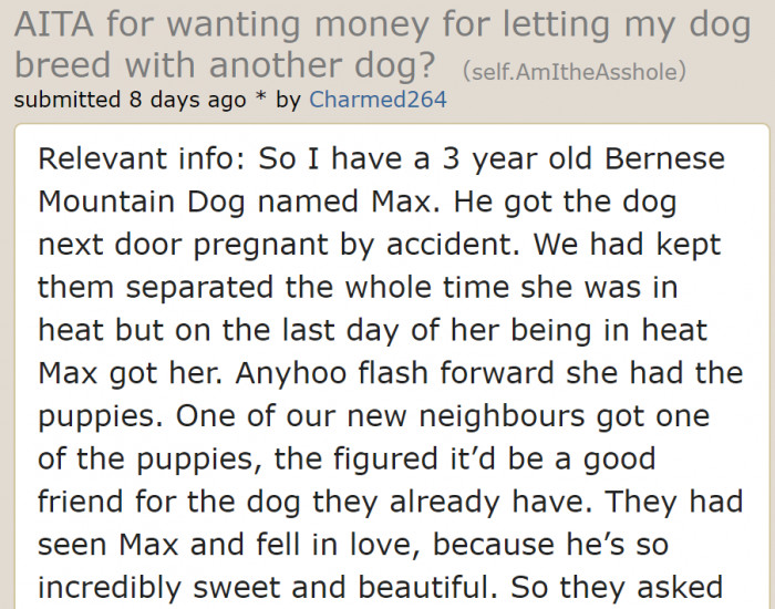 The OP explains the situation.