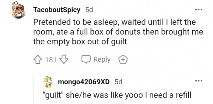 9. This dog ate a full box of donuts