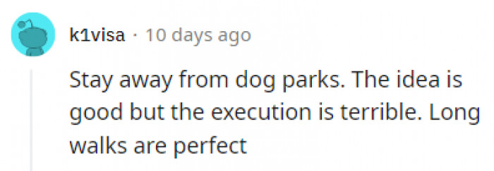 Nothing beats a nice walk.