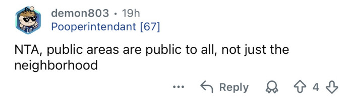 It’s a public area.