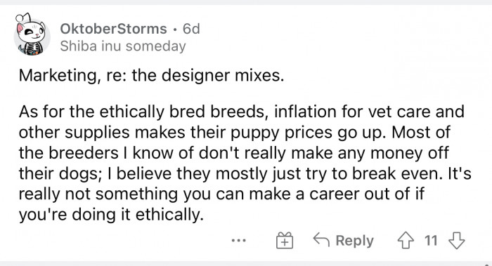 Not breeding ethically is very common and very sad.