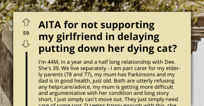 Girlfriend Refuses To Let Go Of Dying Cat Despite Boyfriend’s Plea To End Its Suffering