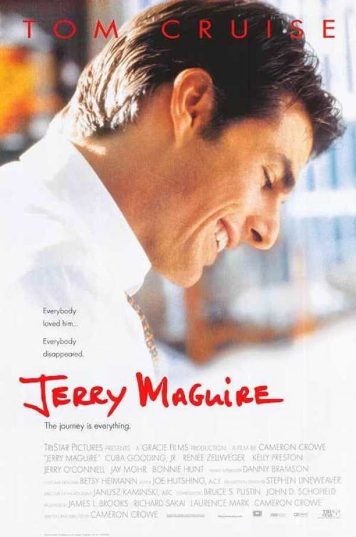 1. The movie 'Jerry Maguire' with the song 'Free Fallin''