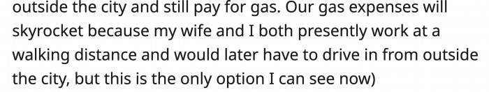 Expenses might be higher if they move