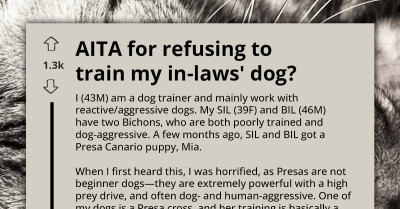 Redditors Support Man As He Shares Why He Refuses To Train A Dog Owned By His Nonchalant Inlaws