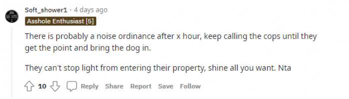 "Shine all you want."