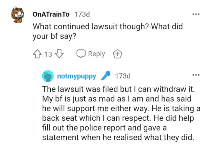 15. He is taking a back seat