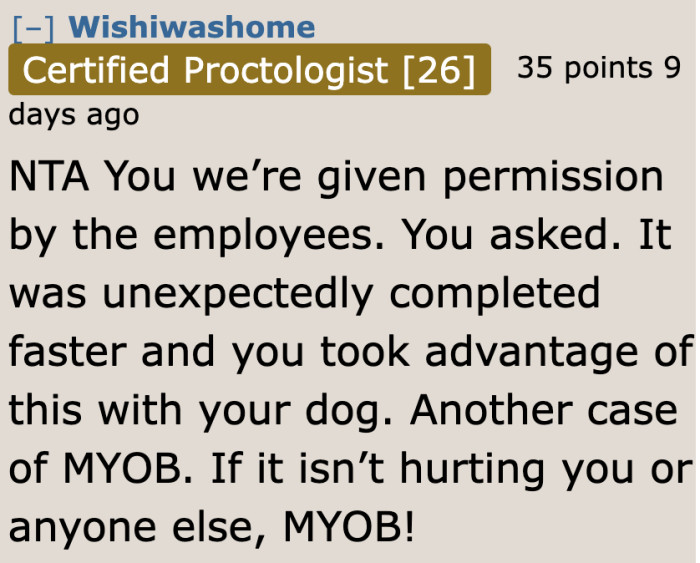 But for this Redditor, the ladies should've minded their own business.