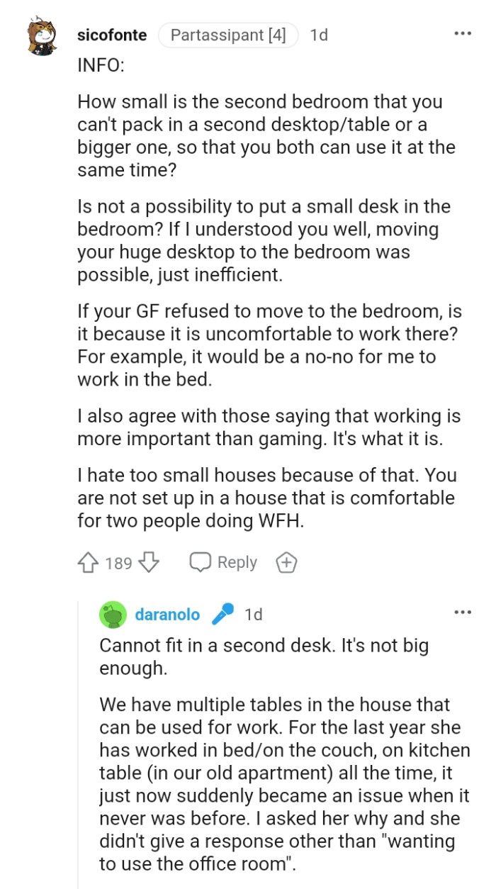 Man Makes Use Of His Spare Room To Play Games Despite His Girlfriend's