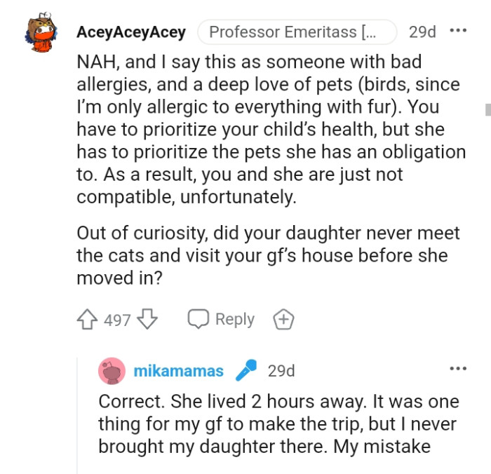 Unfortunately, you and she are just not compatible