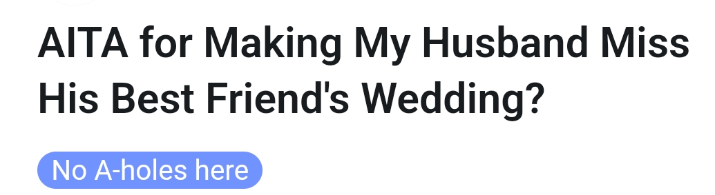 The headline
