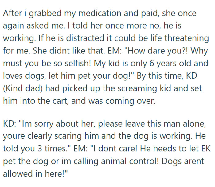 She started screaming, and her husband heard her