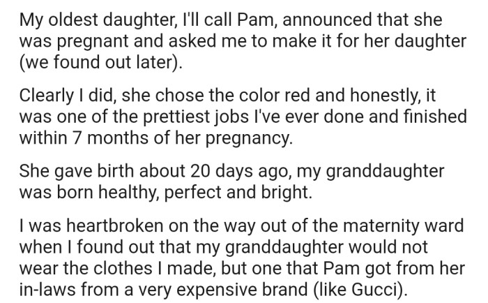 Redditor Left Heartbroken As Daughter Choses Expensive Branded Clothes ...