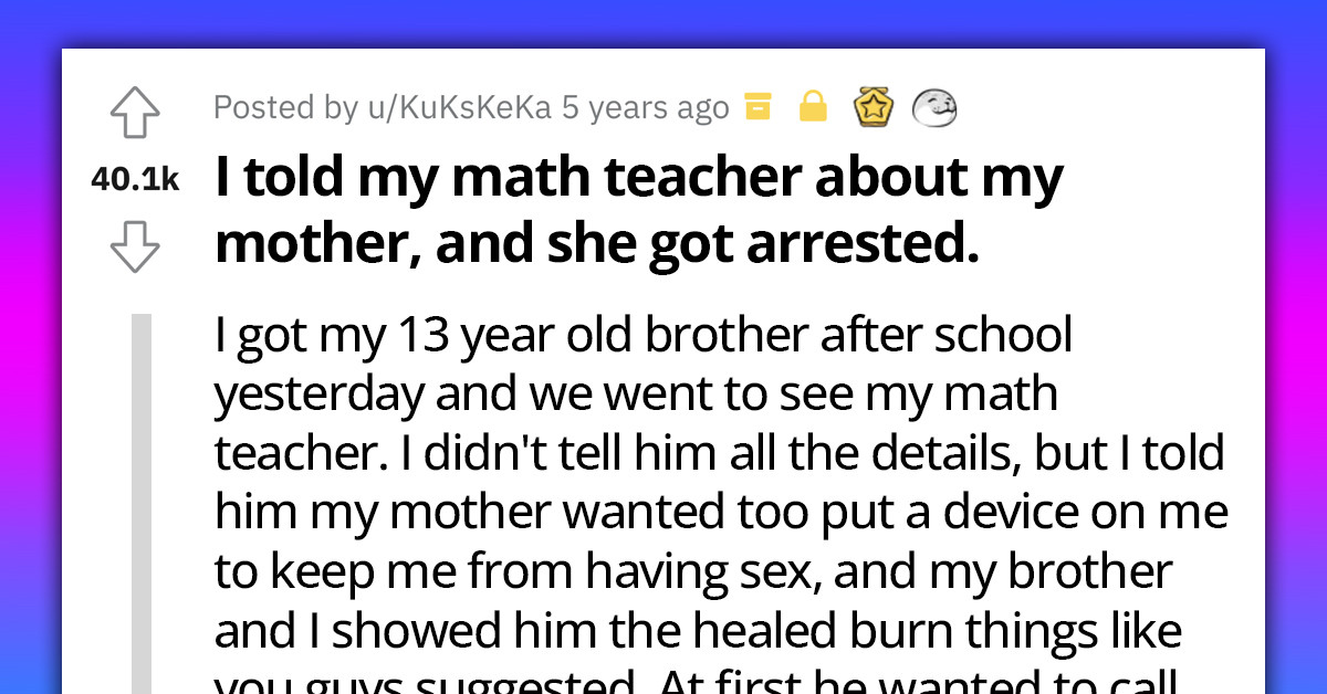 Boy Turns To Math Teacher For Help With His Abusive And Drug Addict Mother, It Gets Her Arrested