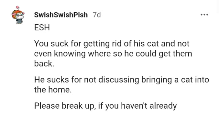 This Redditor explains how the OP and her boyfriend both suck in this story