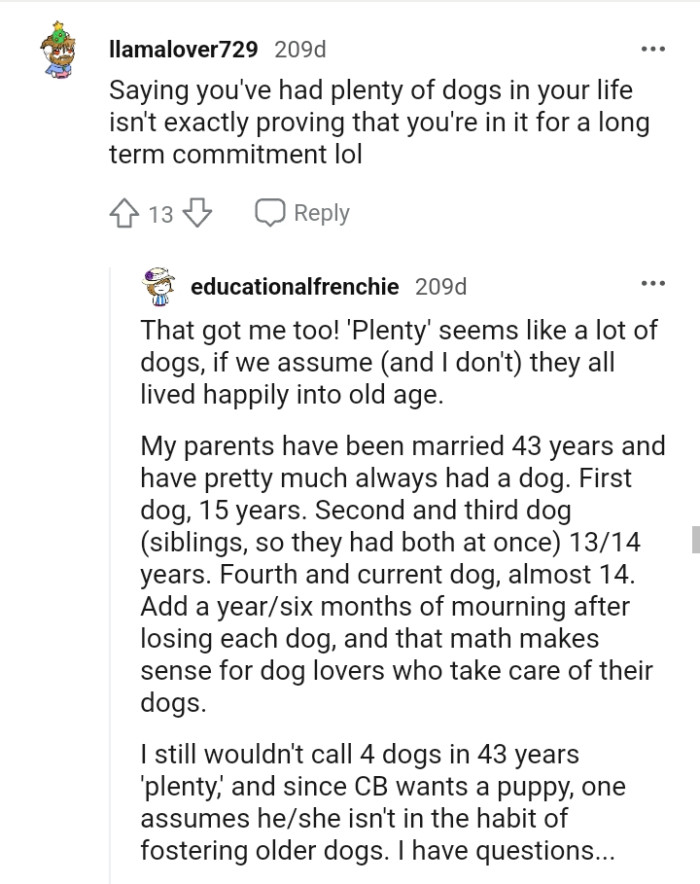 They're in it for a long term commitment