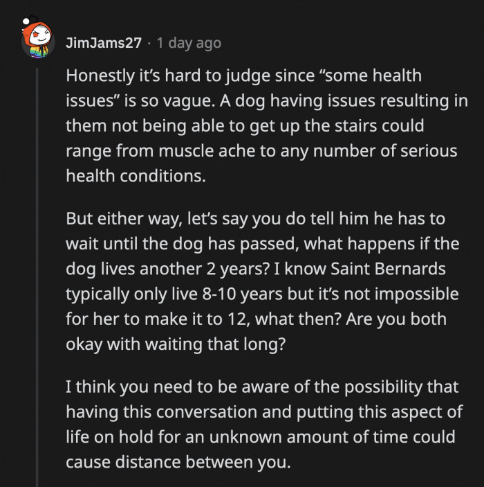 Not talking about it will cause issues too, and OP will end up resenting her BF if she doesn't at least share how she feels