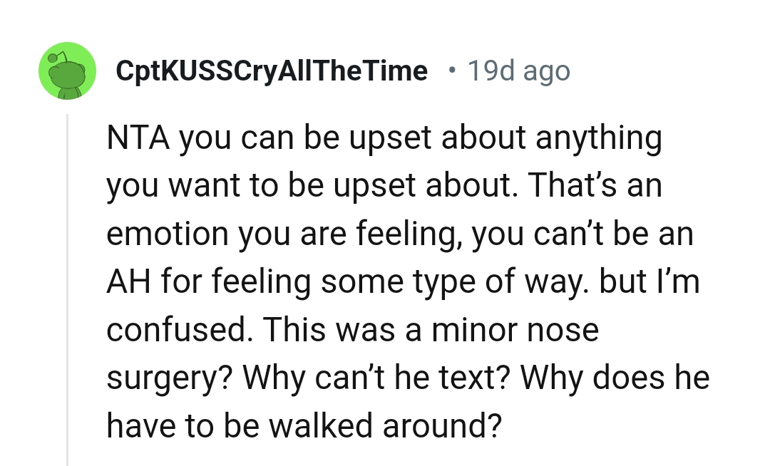 And the comments roll in...