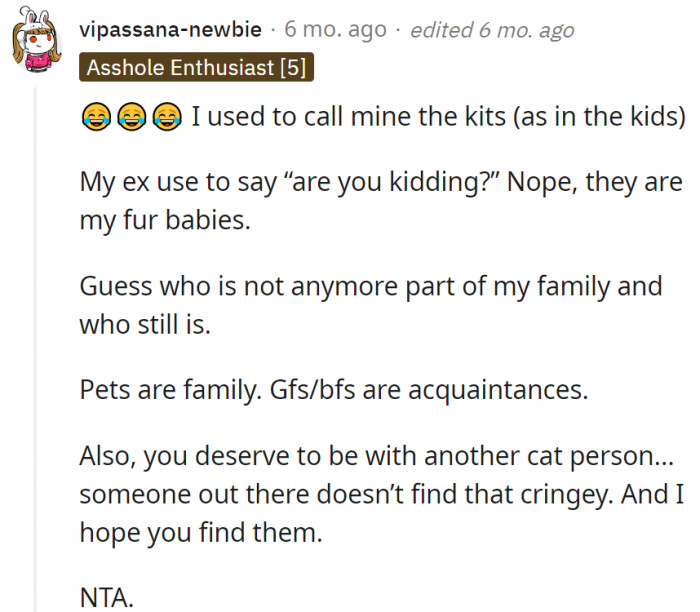 11. OP deserves to be with someone who understands him.