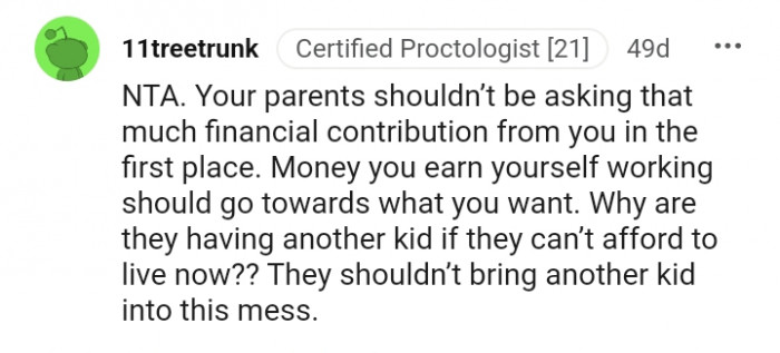 3. Why are they having another kid?