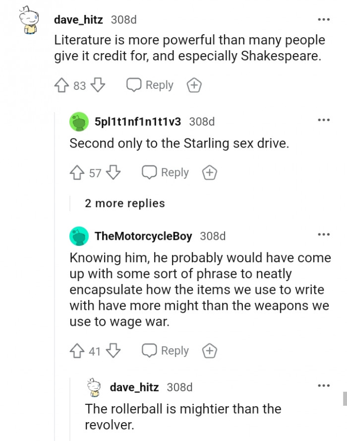 Literature is more powerful than the credit it's given