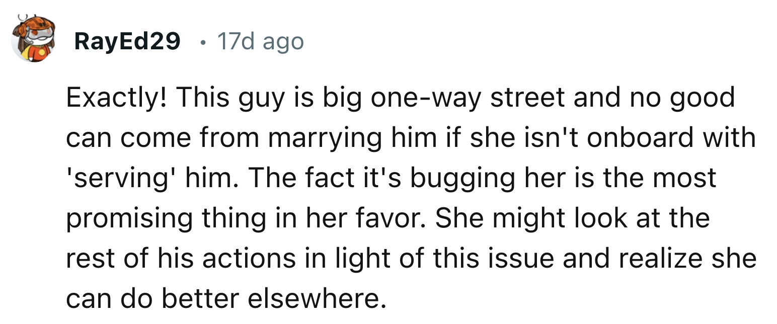 No Good Can Come From Marrying Her Boyfriend