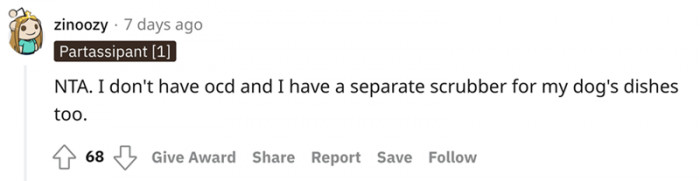 Redditors who don't have OCD were backing up OP on this one