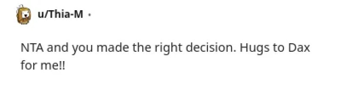 People are giving their support to the OP and love for his dog.