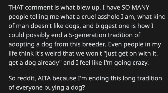 It became worse, and now even people from OP's side are saying he should just follow what they say