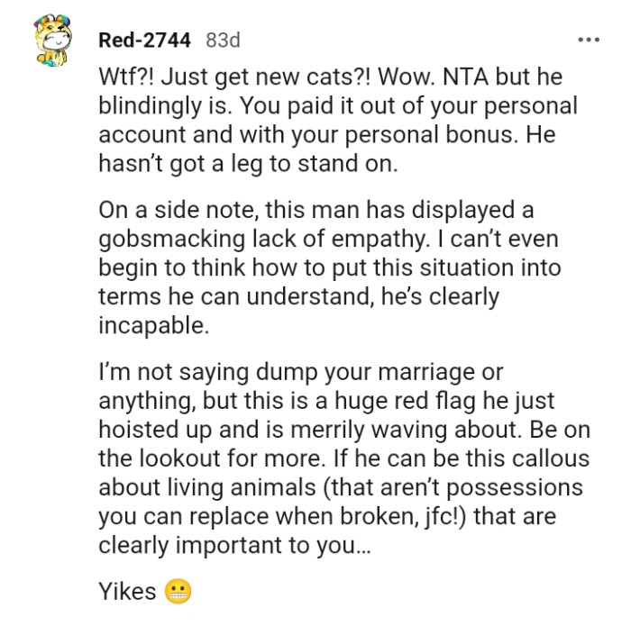 This man has displayed a gobsmacking lack of empathy