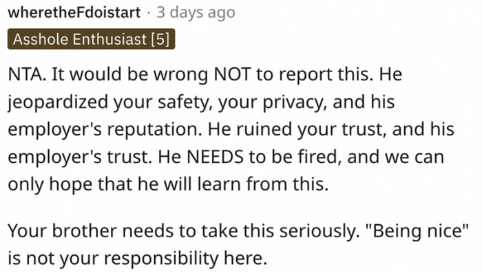 We can only hope he learns from this