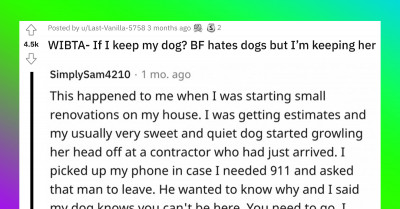 Lady Feels Stuck Between Choosing Her Dog and Losing Her Boyfriend After the Dog Barked at Him