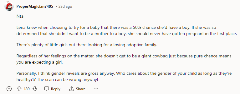 AITA For Telling My Husband's Cousin She Shouldn't Have Thrown A Gender ...