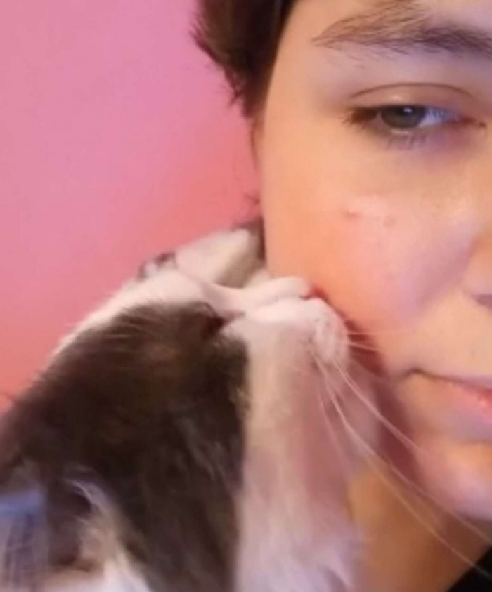 And he's been thanking her since. With hugs and kisses.