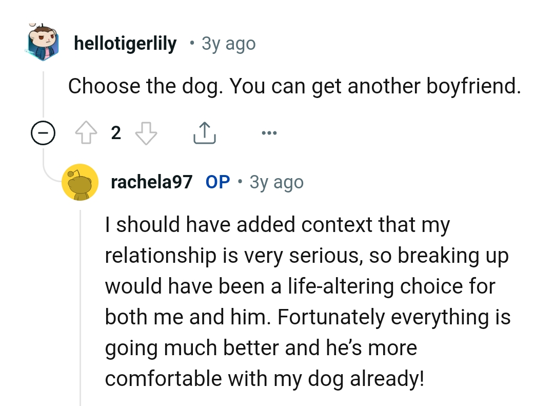 He's becoming more comfortable with the OP's dog