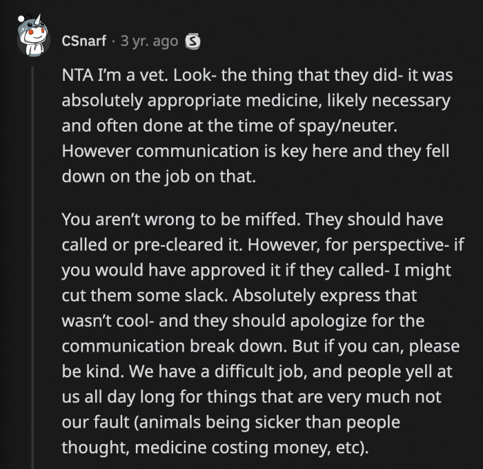 Precisely; they should have communicated it before proceeding with the extraction. OP did the right thing by not doxing them online.