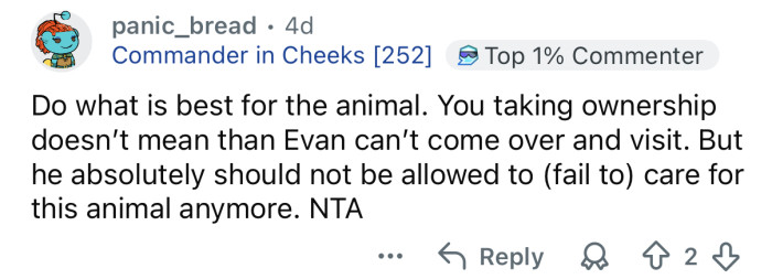 Do what’s best for Spot.