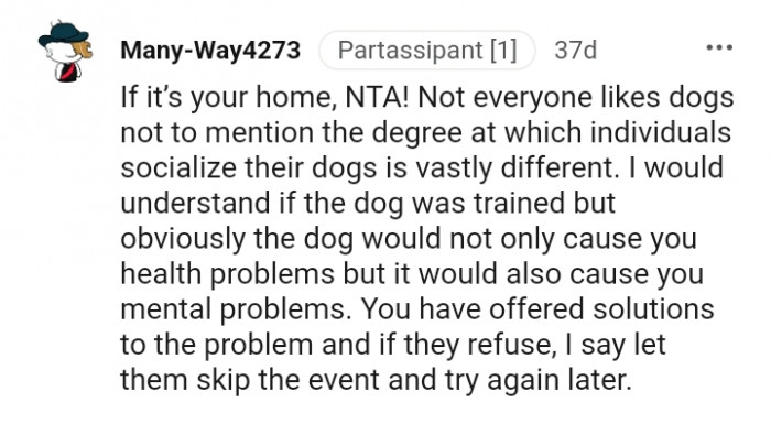 You have offered solutions to the problem