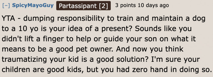 Good pet ownership in the family starts from the efforts of parents.