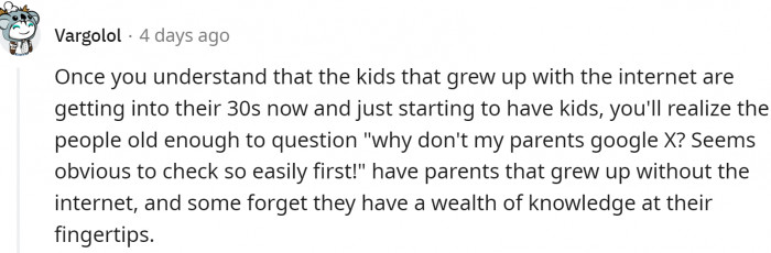 Times have changed, and we have a lot more information now.