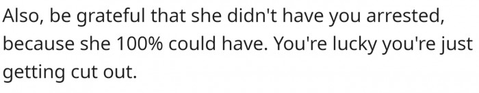 OP should be grateful