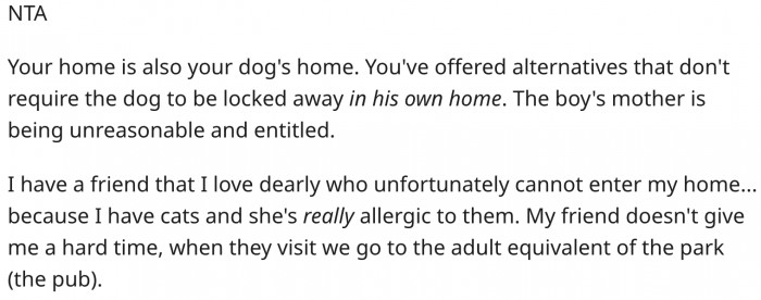 Carl's mom is asking for too much.