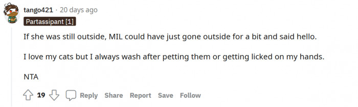 "MIL could have just gone outside."