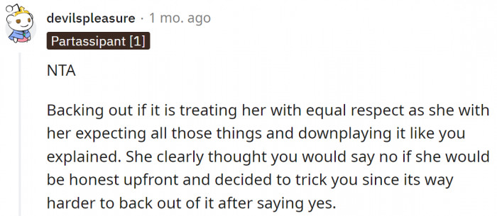 Seems like her friend tried to manipulate her