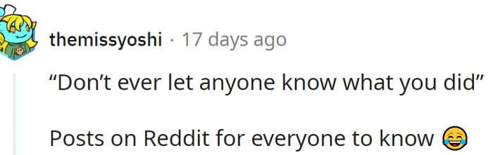 Doesn't make sense. Does it?