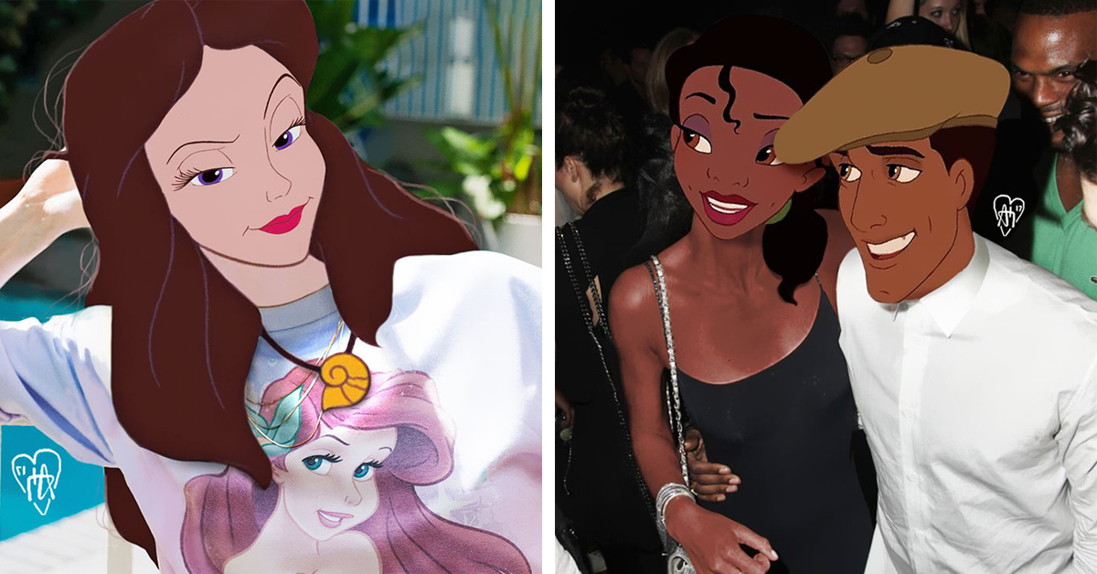 Disney Princesses Get A Celebrity Makeover Through Photoshop